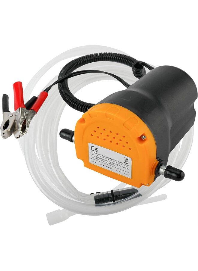 LAMAY 12V Oil Change Pump Extractor, Oil/Diesel Fluid Pump Extractor Scavenge Oil Change Pump Transfer Suction Transfer Pump with Tubes Truck Rv Boat ATV - Image 3